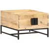 Image de Vidaxl Table Basse 67x67x45 Cm Bois De Manguier Massif