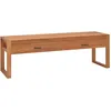 Image de Meuble Tv 1 PiÃ¨ce Avec 2 Tiroirs En Bois De Teck 140x40x45 Cm Meuble MultimÃ©dia En Bois