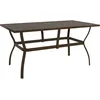 Image de Vidaxl Table De Jardin Marron 140x80x72 Cm Acier