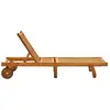 Image de Chaises d'extérieur VidaXL  Chaise longue  en bois d'acacia massif marron P31600421