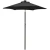 Image de vidaXL Parasol avec lumiÃ¨res LED Noir 200x211 cm Aluminium