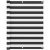 Image de Vidaxl Ãcran De Balcon Anthracite Et Blanc 120x500 Cm Tissu Oxford