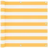 Image de Vidaxl Ãcran De Balcon Blanc Et Jaune 90x300 Cm Tissu Oxford