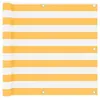 Image de Vidaxl Ãcran De Balcon Blanc Et Jaune 90x500 Cm Tissu Oxford