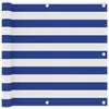 Image de Vidaxl Ãcran De Balcon Blanc Et Bleu 90x300 Cm Tissu Oxford