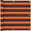 Image de Vidaxl Ãcran De Balcon Orange Et Marron 90x300 Cm Tissu Oxford