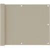Image de Vidaxl Ãcran De Balcon Beige 75x500 Cm Tissu Oxford