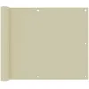 Image de Vidaxl Ãcran De Balcon CrÃ¨me 75x300 Cm Tissu Oxford