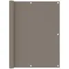 Image de Vidaxl Ãcran De Balcon Taupe 120x300 Cm Tissu Oxford