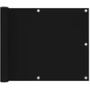 Image de Vidaxl Ãcran De Balcon Noir 75x400 Cm Tissu Oxford
