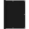 Image de Vidaxl Ãcran De Balcon Noir 120x500 Cm Tissu Oxford