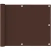 Image de Vidaxl Ãcran De Balcon Marron 75x600 Cm Tissu Oxford