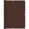 Image de Vidaxl Ãcran De Balcon Marron 120x500 Cm Tissu Oxford