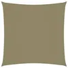 Image de Vidaxl Voile De Parasol Tissu Oxford CarrÃ© 2,5x2,5 M Beige