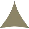 Image de Vidaxl Voile De Parasol Tissu Oxford Triangulaire 3x4x4 M Beige