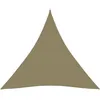 Image de Vidaxl Voile De Parasol Tissu Oxford Triangulaire 4,5x4,5x4,5 M Beige