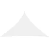 Image de Vidaxl Voile De Parasol Tissu Oxford Triangulaire 3x3x4,24 M Blanc