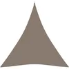 Image de Vidaxl Voile De Parasol Tissu Oxford Triangulaire 4x4x4 M Taupe