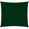 Image de Vidaxl Voile De Parasol Tissu Oxford CarrÃ© 5x5 M Vert FoncÃ©