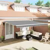 Image de Vidaxl Auvent RÃ©tractable Blanc 4 X 3.5 M Aluminium