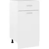 Image de Armoire de plancher Ã  tiroir ""Lyon"" 40x46x81,5 cm Blanc bois contreplaquÃ©
