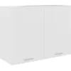 Image de Armoire Suspendue Lyon 80x31x60 cm bois contreplaquÃ© Blanc