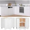 Image de Armoire de plancher d'angle ""Lyon"" Blanc 75,5x75,5x81,5 cm bois contreplaquÃ© Murale