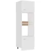 Image de VidaXL Armoire Ã  micro-ondes ''Lyon'' Blanc Bois d'ingÃ©nierie