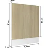 Image de Vidaxl Panneau De Lave-Vaisselle ChÃªne Sonoma 59,5x3x67 Cm AgglomÃ©rÃ©