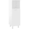 Image de vidaXL Armoire de salle de bain Blanc 30x30x95 cm AgglomÃ©rÃ©
