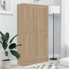 Image de Vidaxl BibliothÃ¨que ChÃªne Sonoma 82,5x30,5x150 Cm Bois D'ingÃ©nierie