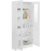 Image de Buffets VidaXL  Bibliothèque  Armoire à vitrine Blanc 82,5x30,5x185,5 cm P31600494