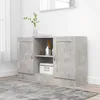 Image de vidaXL Buffet Gris bÃ©ton 120x30,5x70 cm AgglomÃ©rÃ©