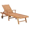 Image de Vidaxl Chaise Longue Bois De Teck Solide