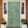 Image de vidaXL Moustiquaire Vert et blanc 90x220 cm Chenille