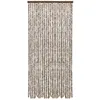 Image de Vidaxl Moustiquaire Taupe Et Blanc 90x220 Cm Chenille
