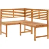 Image de Vidaxl Banc D'angle De Jardin 140 Cm Bois Solide D'acacia