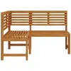 Image de Salons de jardin VidaXL  Banc d'angle de jardin  Bois massif d'acacia 140 cm P31600766