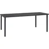 Image de vidaXL Table Ã  dÃ®ner d'extÃ©rieur Anthracite 190x90x74 cm Acier