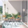 Image de Vidaxl Mobilier De Bistro Pliable 3 Pcs Bois D'acacia Solide