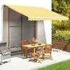 Image de Vidaxl Tissu De Remplacement Pour Auvent Jaune Et Blanc 4,5x3,5 M