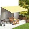 Image de Vidaxl Tissu De Remplacement Pour Auvent Jaune Et Blanc 6x3,5 M