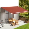 Image de Vidaxl Tissu De Remplacement Pour Auvent Orange Et Marron 6x3,5 M