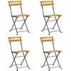 Image de Vidaxl Chaises De Bistro Pliables 4 Pcs Bois D'acacia Massif