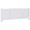 Image de vidaXL Cache-radiateur MDF Blanc 205 cm