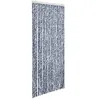 Image de vidaXL Moustiquaire Bleu et blanc 90x200 cm Chenille