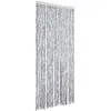 Image de vidaXL Moustiquaire Blanc et gris 90x200 cm Chenille