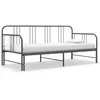 Image de vidaXL Cadre de canapÃ©-lit extensible Gris MÃ©tal 90x200 cm