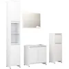 Image de vidaXL Ensemble de meubles de salle de bain 4 pcs Blanc AgglomÃ©rÃ©