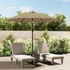Image de Vidaxl Tissu De Remplacement Pour Parasol D'extÃ©rieur Taupe 300 Cm